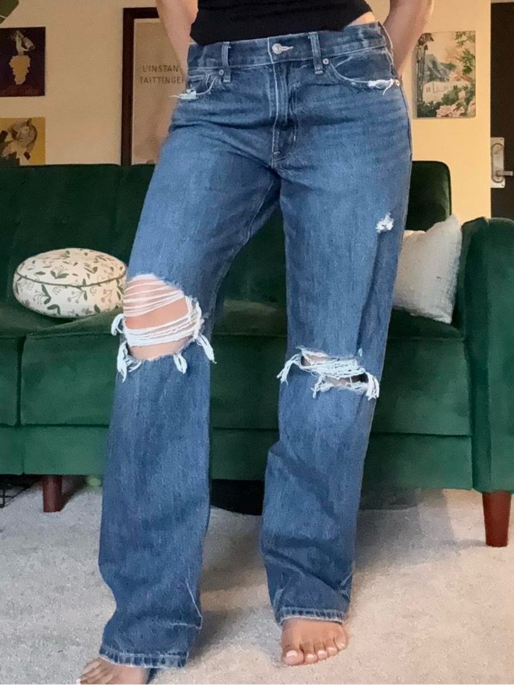 deadstock american eagle ex-boyfriend jeans